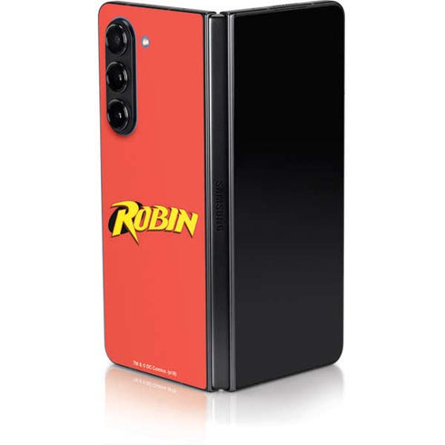 DC Comics Robin Official Logo Galaxy Z Fold5 5G Skin